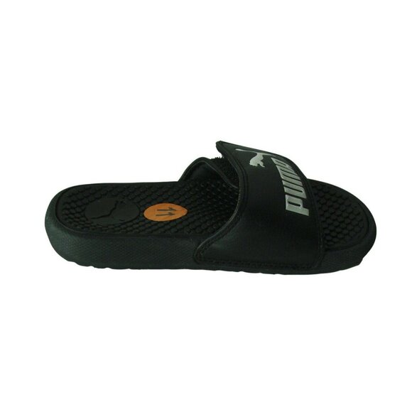 Puma Big Boys Slide Sandals Size 11 Black - Picture 6 of 7